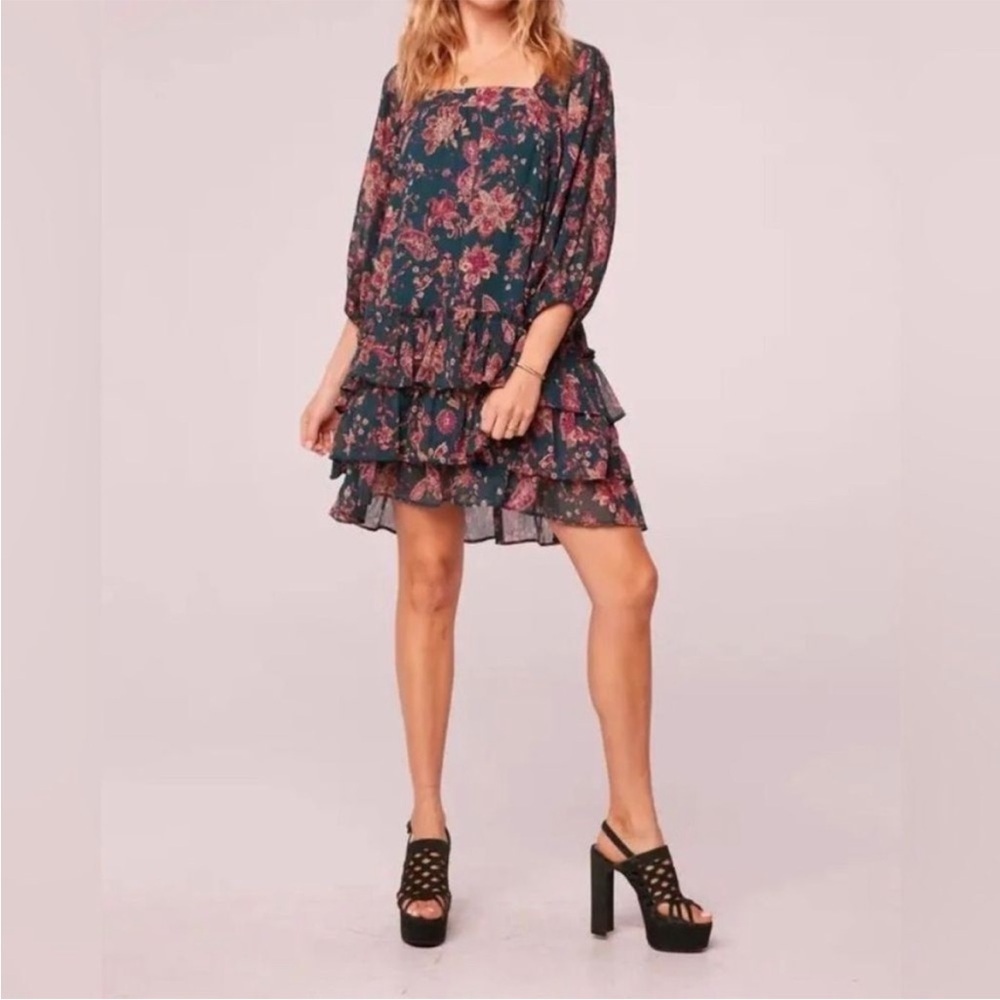Band of the Free Mandy Paisley Swing-Style Minidress Size XS & L $98 Retail NWT